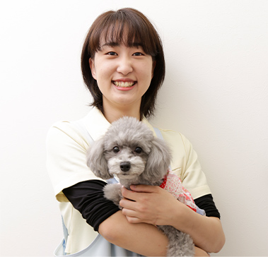 高さん 当院5年目（トリマー兼看護師5年目）